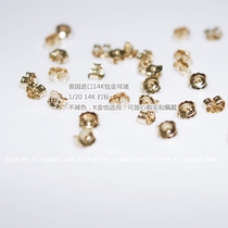 Destiny Imports 14K BAGS GOLD DO NOT DROP COLOR K GOLD APPLY EARPLUG EARPLUG EAR STUDS BUTTON ACCESSORIES