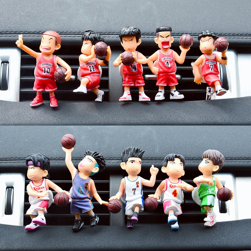 Cute On-board Cartoon Dunk Basket Master Small Car Air Conditioning Air Outlet Scented Clips Creative Car Decorations Hem