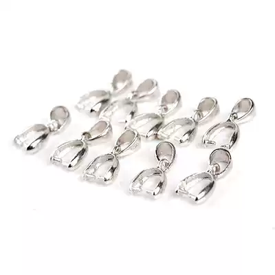 Standard 925 sterling silver silver accessories pendant buckle Melon seed buckle Emerald jade pendant buckle(factory direct sales)