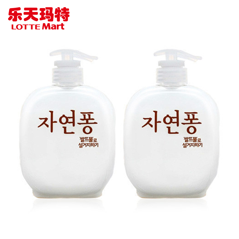 乐天玛特 Jayeonpong/净然品 淘米水餐具 果蔬洗洁精500ml*2