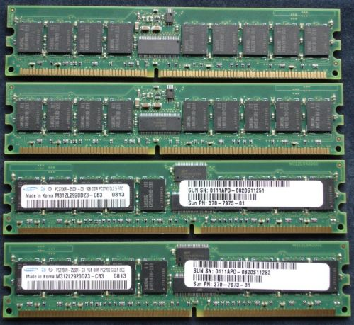 SUN 370-7973 1G memory X7704A PC2700 DDR333 ECC REG original disassembly machine