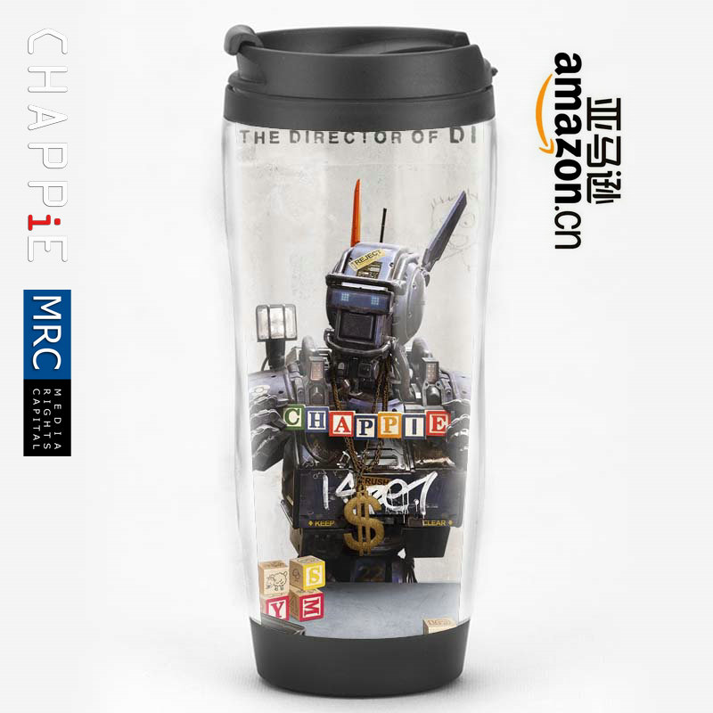 Cinema Line Movie City Memorabilia Gift Robot Perimeter Superpowers Chappie Chappie Theme Water Mug