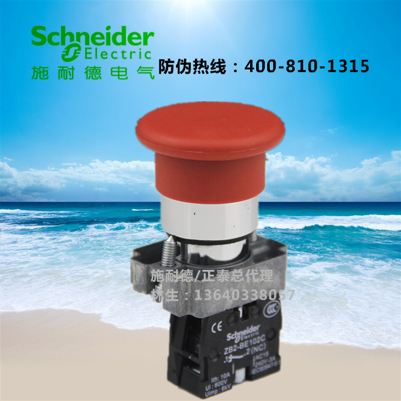 Original Fashion Schneider Mushroom Head Reset Button XB2-BC42C XB2-BC42C XB2BC42C ZB2-BE102C