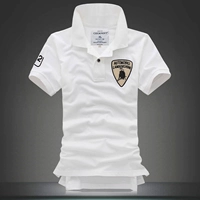 Áo thun cotton tay ngắn cho nam áo thun polo nam áo thun nam 2019 mới thu đông áo phông kẻ ngang nam