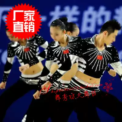 Factory direct sales, competitive aerobics la la exercise competition clothing professional development 002153