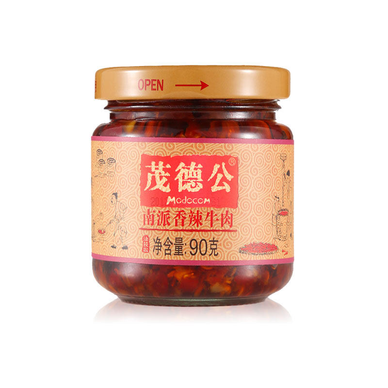 【天猫超市】茂德公香辣牛肉酱90g/瓶 拌饭酱辣椒酱菜调味品