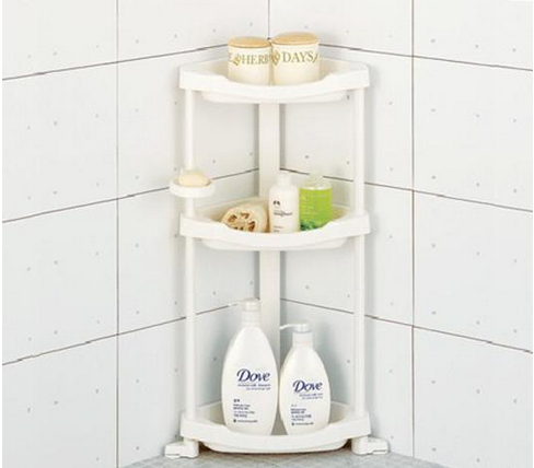 South Korea imports BTLIFE bathroom three-tier vertical shelf bathroom shelf bathroom corner shelf