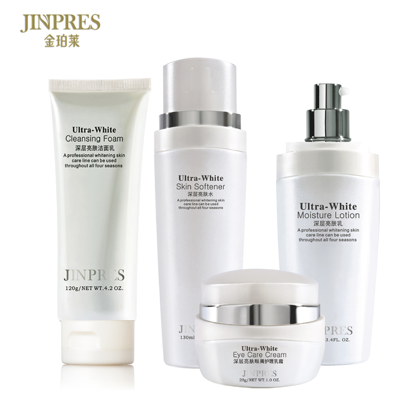 JINPRES金珀莱深层亮肤4件套洁面+柔肤水+乳液+眼霜或霜 正品