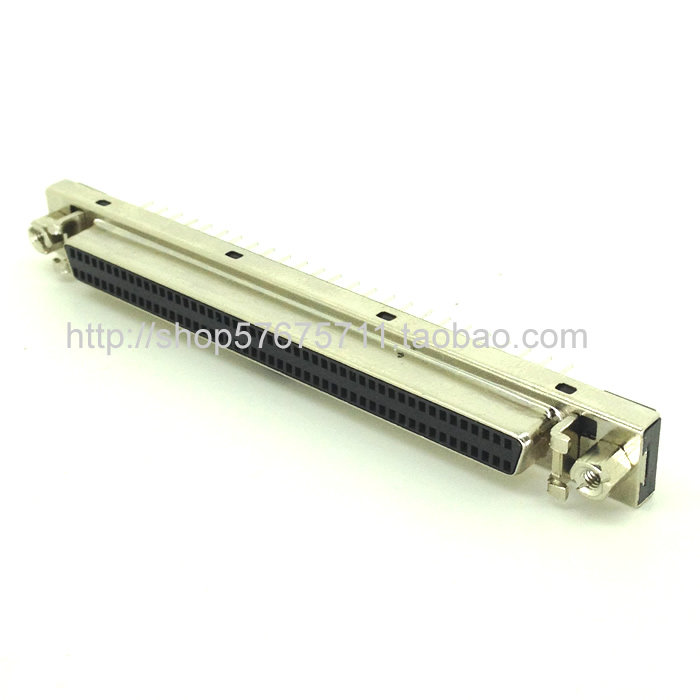 SCSI 100PIN board card mother seat scsi mother head 100-core 180-degree straight footboard mother seat
