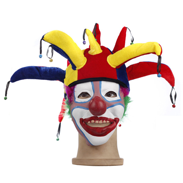 Halloween children clown headgear funny clown show hat clown hat polygonal clown hat