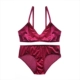 Sexy nhung bralette cup tam giác không có vòng thép áo ngực mỏng set đồ lót nhung thoải mái cho phụ nữ