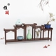 Gỗ nhỏ Bogu rắn Trung Quốc Duobao Ge kệ trà giá ấm trà Zisha trưng bày đứng cánh gà gỗ - Kệ kệ trang điểm Kệ