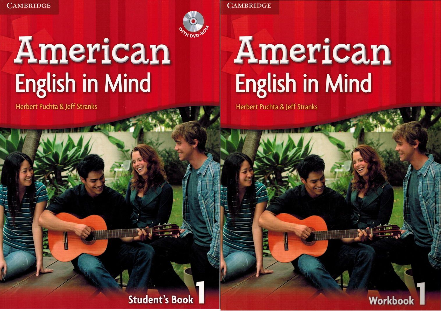 American English in Mind 1 students in Beijing use book practice book sets to fit the sound version