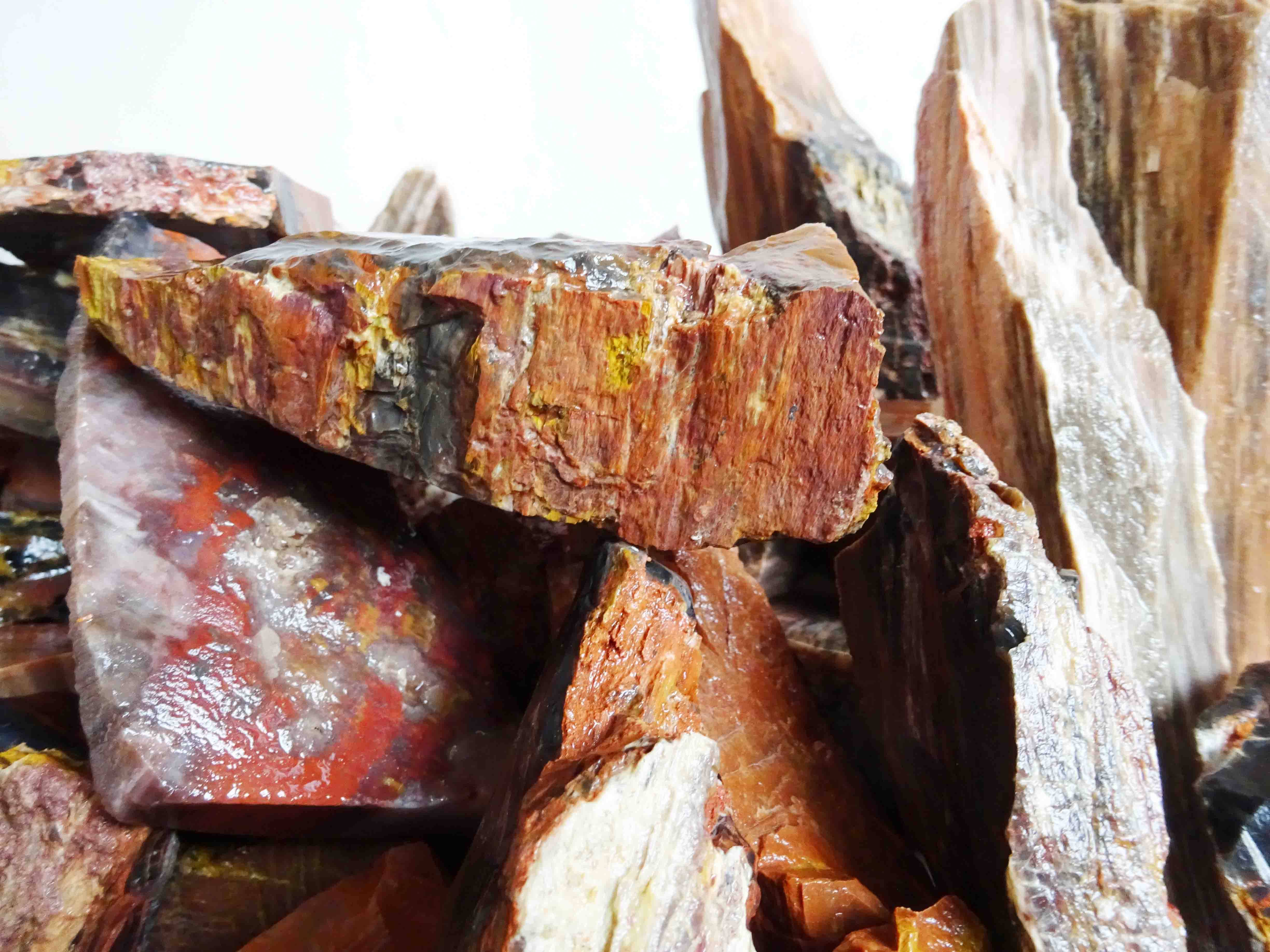 Strange stone wood fossil wood jade silicified wood tree jade natural small material landscaping original stone jin wholesale carving