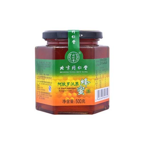 同仁堂蜂蜜 阿胶罗汉果蜂蜜膏500g 品质护生堂
