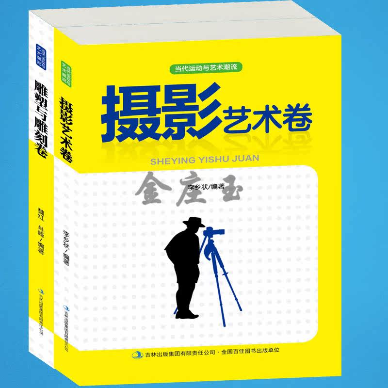 2册 摄影艺术+雕塑与雕刻 摄影入门教程书籍 数码单反摄影从入门到精通 摄影拍摄技巧书籍摄影教材 摄影教程 单反使用教程技巧