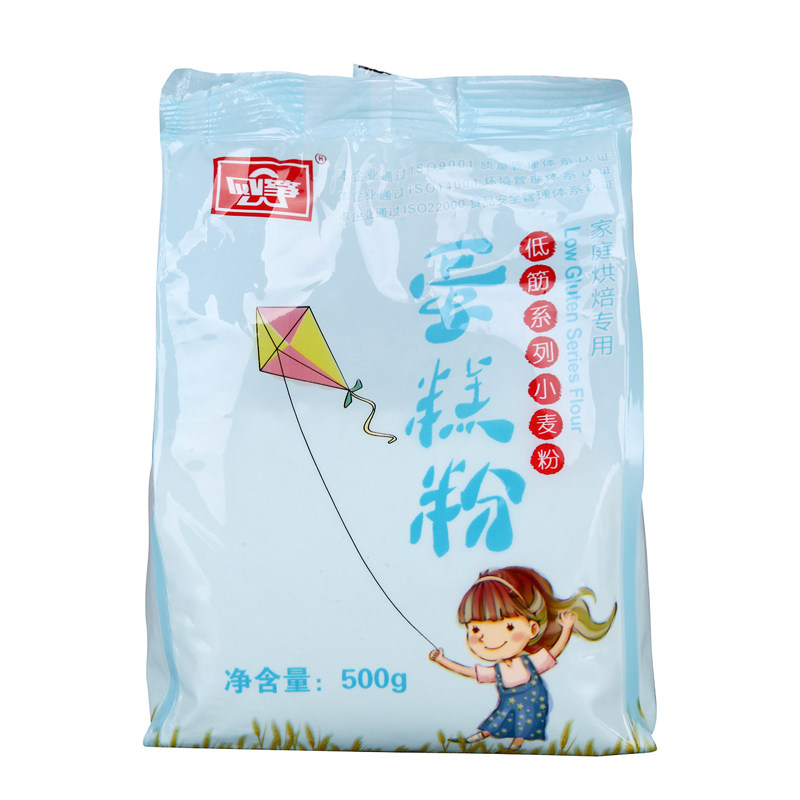 【天猫超市】风筝低筋蛋糕粉500g 小包装 烘焙面粉 糕点粉 低筋粉