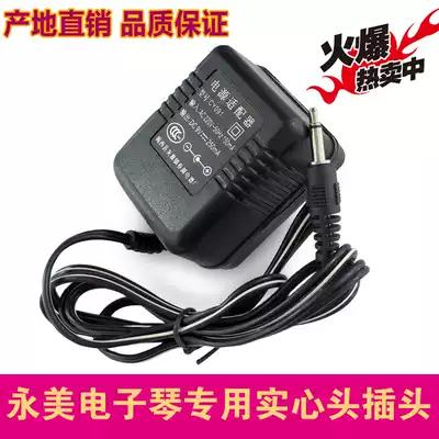 Yongmei 200A electronic organ 500E power charger 9v 250mA 3 5mm pointed solid plug transformer