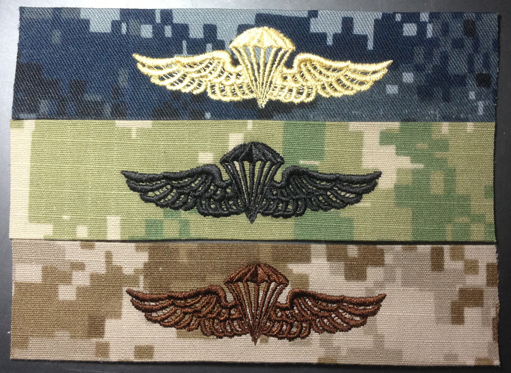 NWU AOR1 AOR2 TYPE1 Umbrella Skills Embroidery Qualification NAVY