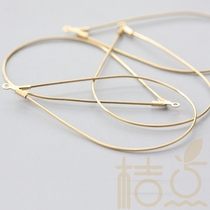 DIY jewelry brass original billet accessories 57 7*34mm water drop earrings hanging head earrings (3914C)