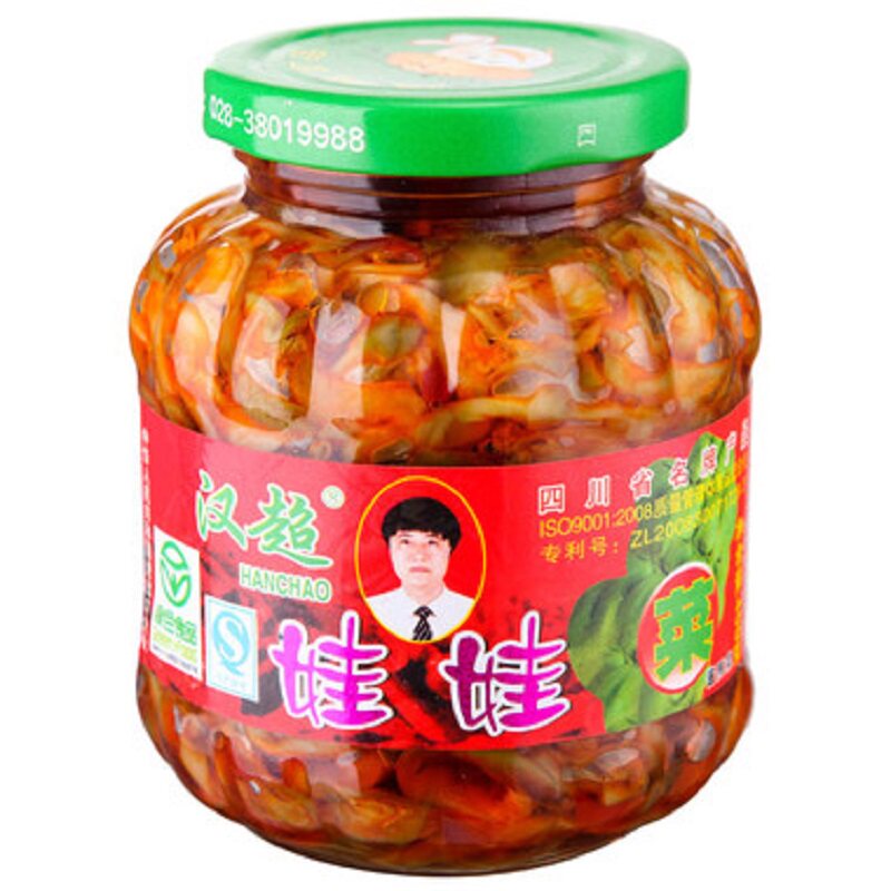 【天猫超市】汉超 娃娃菜 400g/瓶 调味酱下饭菜拌面 四川特产