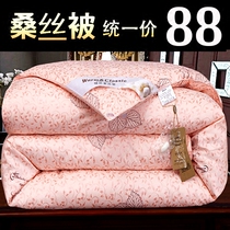 Thickened Mulberry Silk Quilt Winter Quilted Warm Silk Cotton Quilt Core Double Air Conditioning By Single Person Full Cotton Spring Autumn Quilt Special Price Clear Barn