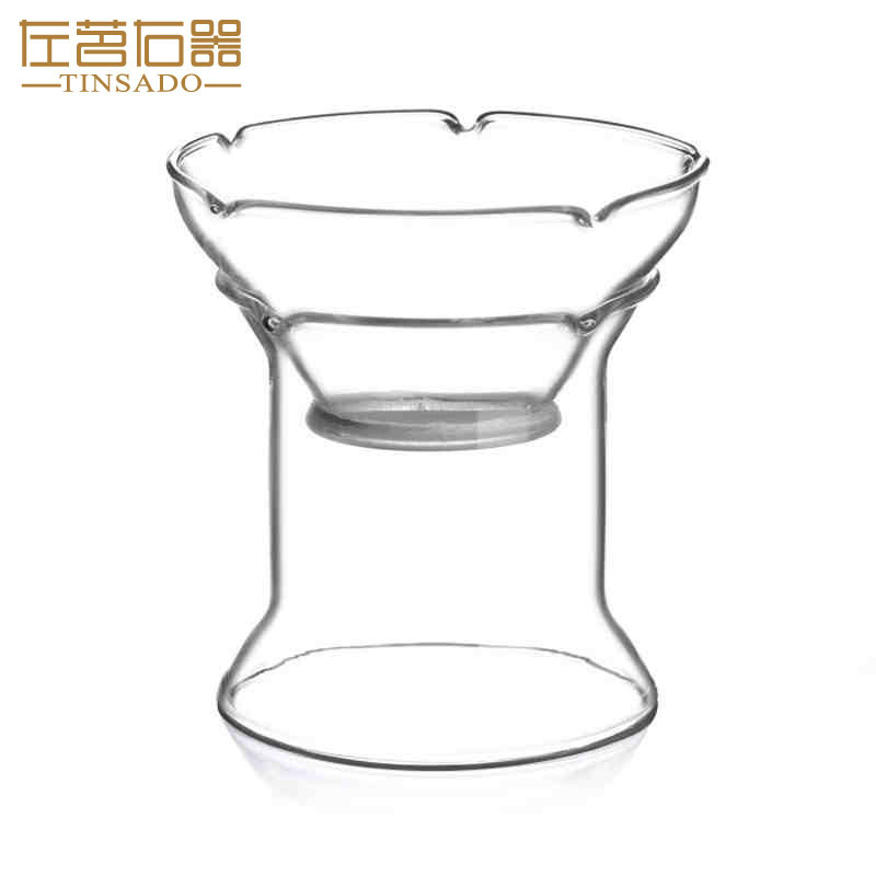 ZuoMing right device glass) kung fu tea tea tea strainer saucer base accessories creative tea strainer