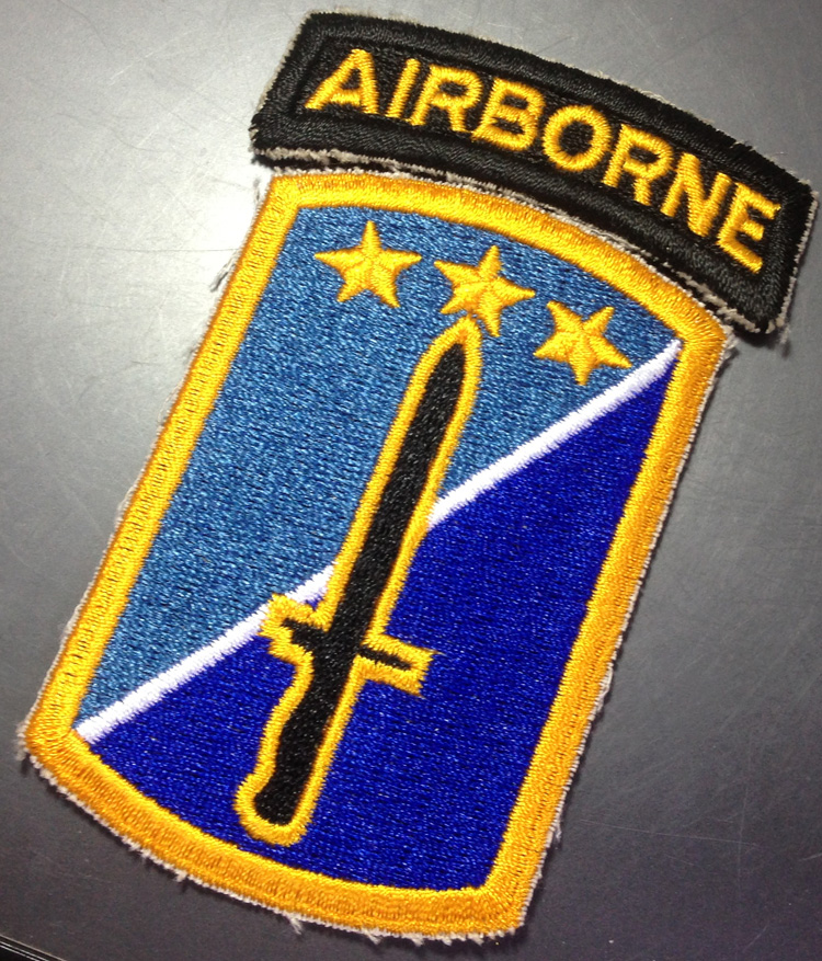 The colorful embroidery arm of the 170-foot soldier brigade in the Vietnam War