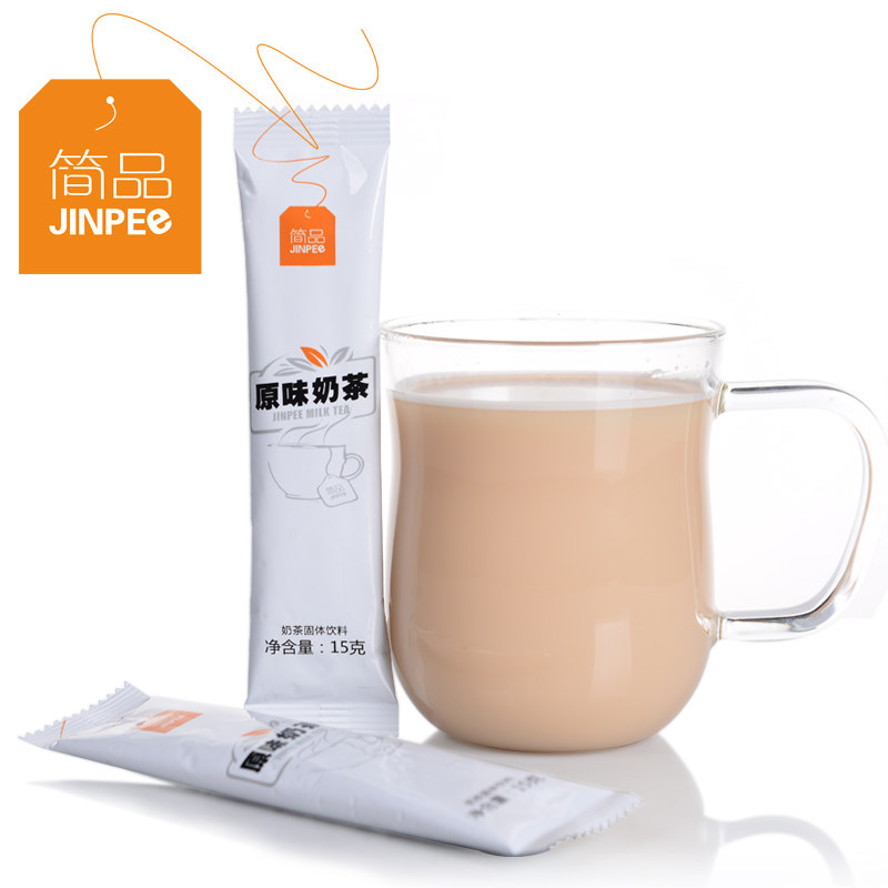 【天猫超市】简品 原味奶茶原料袋装15g单条 简品速溶经典奶茶