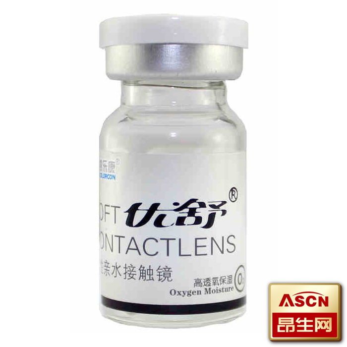 优舒远视隐形眼镜透明片超薄保湿 舒适年抛1片装 远视隐形TF
