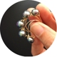 Nhẫn ngọc trai đen Nữ Baroque Nước ngọt bất thường Không khí đơn giản Tính cách ban đầu Handmade tùy chỉnh Chỉ số nhẫn ngón tay - Nhẫn nhẫn phong thủy nam Nhẫn