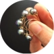 Nhẫn ngọc trai đen Nữ Baroque Nước ngọt bất thường Không khí đơn giản Tính cách ban đầu Handmade tùy chỉnh Chỉ số nhẫn ngón tay - Nhẫn Nhẫn