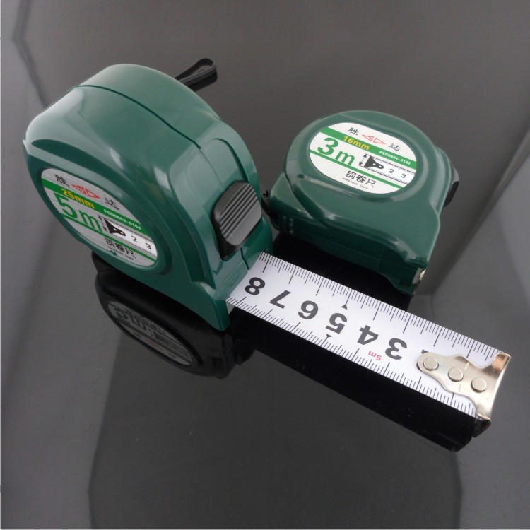Shengda tools ABS steel coil ruler Woodworking ruler Tape reinforced steel tape ruler Bilateral scale measuring ruler