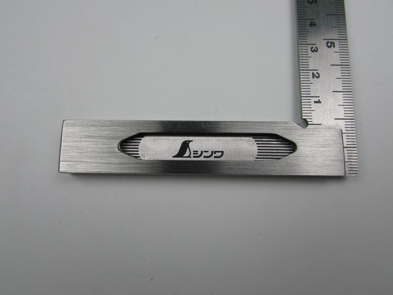 Japanese affinity ultra-precise stainless steel 15cm right-angle ruler with scale on the back 62009 wide seat angle ruler