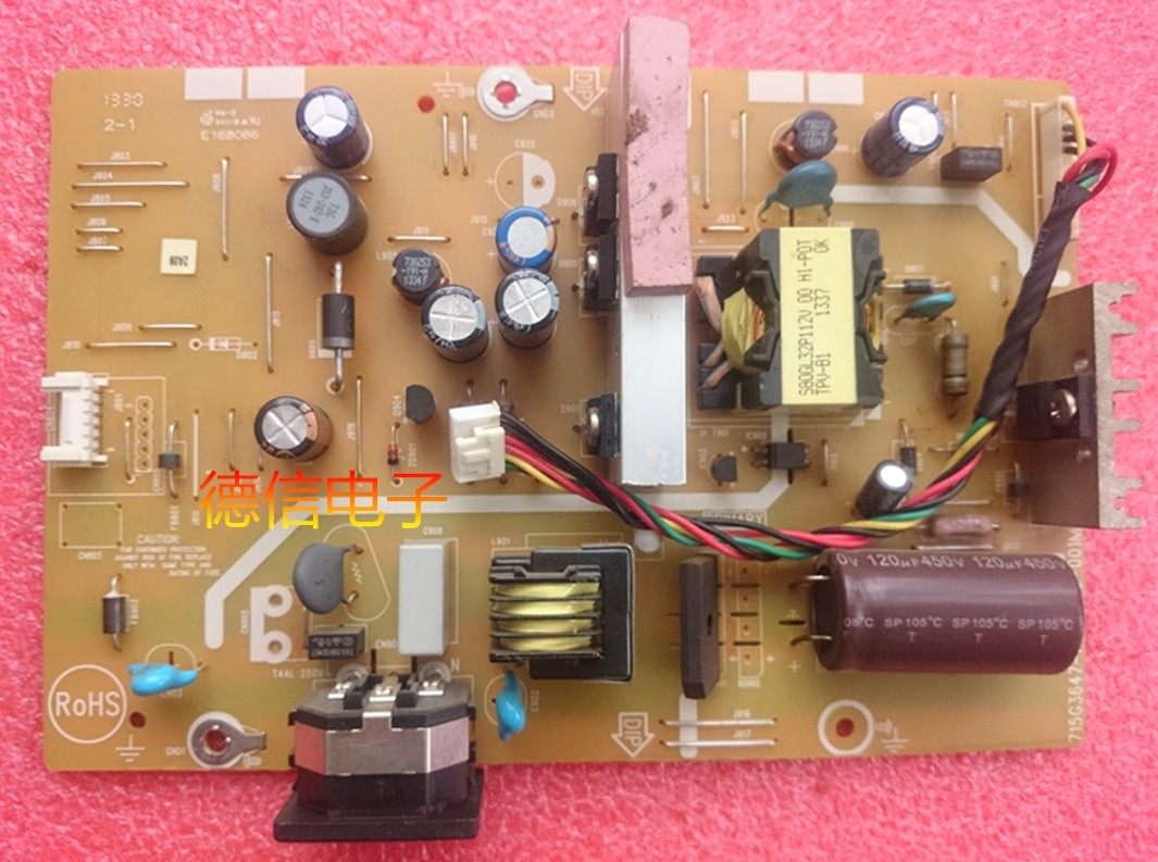 Philips 273V5L power board LED high pressure plate 715G3647-P02-005-001M