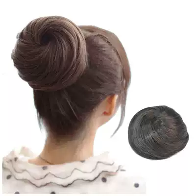 Wig hair bag ball straight hair bag fluffy wig bag buckle flower head half small plate hair curly hair bag Hairband