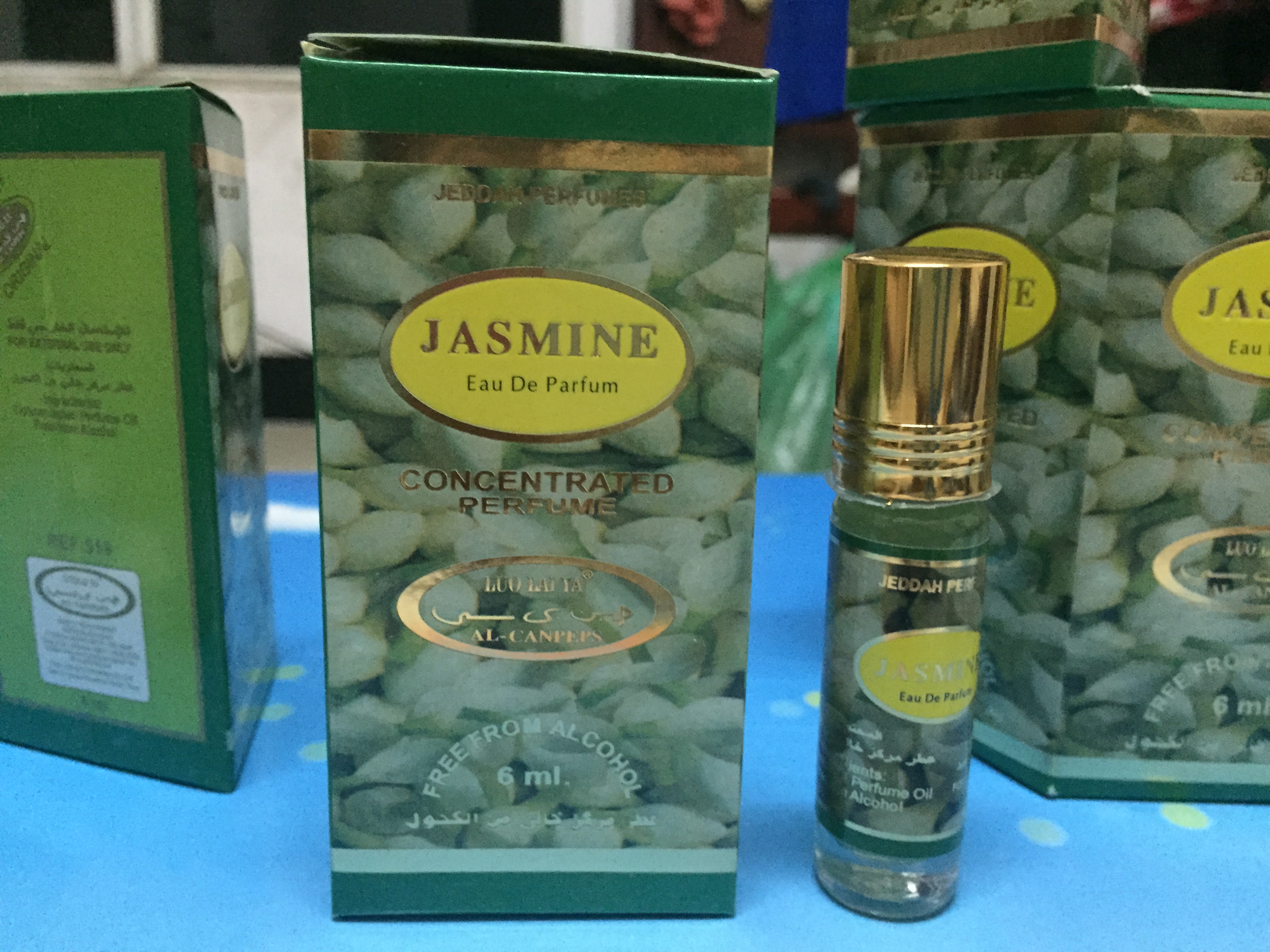 Arab imported AL-REHAB brand essential oil perfume 5 bottles of Jasmine Saudi white jasmine