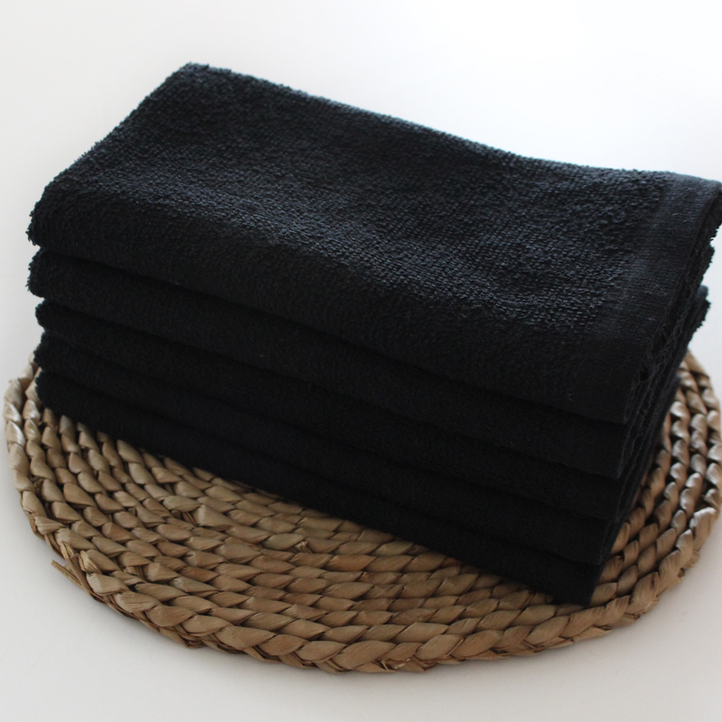 Extra Long Black Towel, Pure Cotton, Beauty Salon, Barber Shop, Sauna Bathroom Towel, Adult Absorbent, Fire Therapy Towel, Thin Style