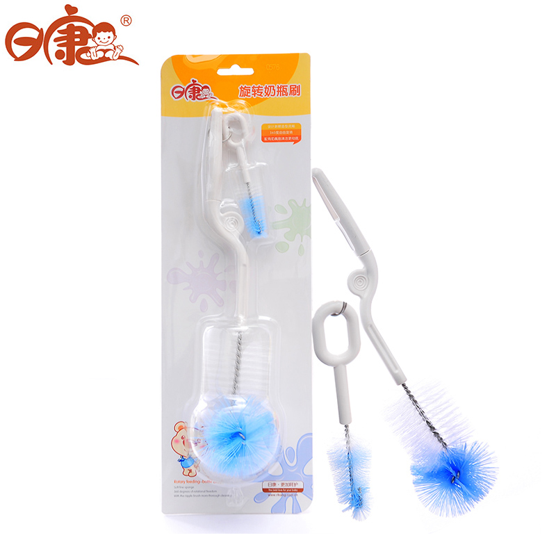 日康 正品 RK-3501旋转奶瓶奶嘴刷 尼龙旋转奶瓶奶嘴刷