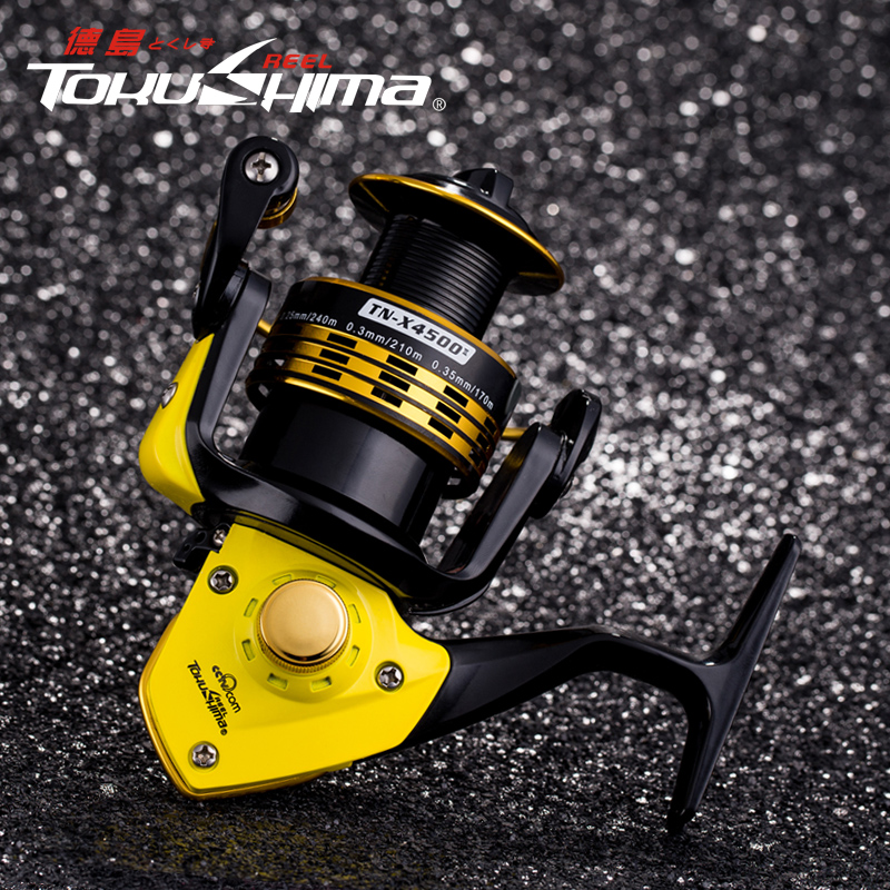 Dekushima TN-X5000 fishing wheel front unloading force spinning wheel all-metal head Sea Pole rock Rod Luya far-throwing fish 2]