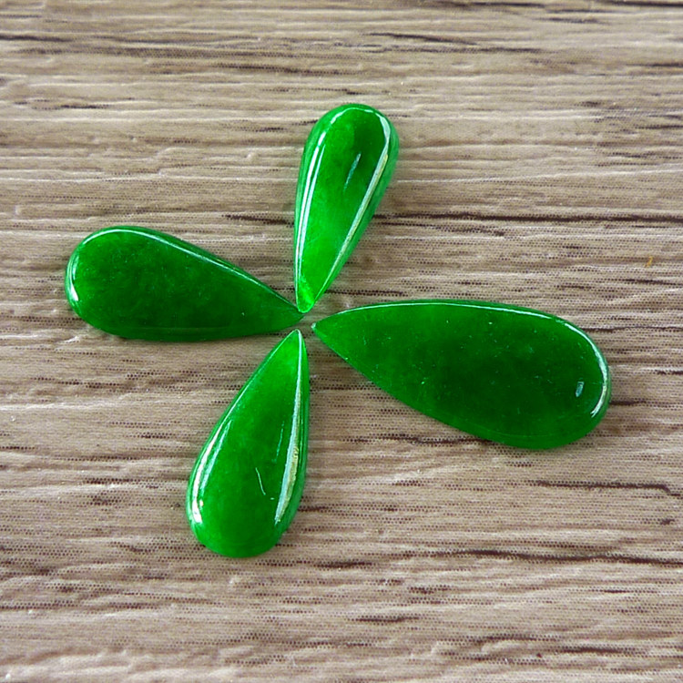 Myanmar Natural A Goods Emerald Hot Green Water Drop Nude Stone Insert Hand Revealed Work Goods Source Boutique 0513