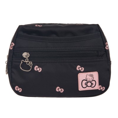 Hello Kitty Comfort Trip Makeup Bag-Black KT00B11BK