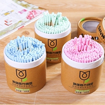 Boxed multi-color makeup cotton swab ears ear cotton swab double head sanitary double spiral cleaning makeup remover cotton stick