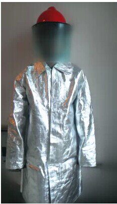 Aluminum foil fire protection coat high temperature resistant large coat heat insulation protective clothing smelting and casting protective clothing boiler fire protection