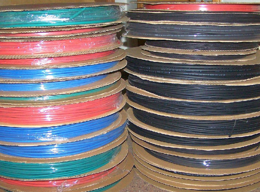 Insulated bushing heat-shrink tube 1 5mm-20mm model fully black transparent red