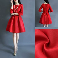 Cotton lanh Hàn Quốc phụ nữ Slim cổ áo dài tay tutu đu lớn váy là eo mỏng Một triều từ váy váy chữ a liền công sở