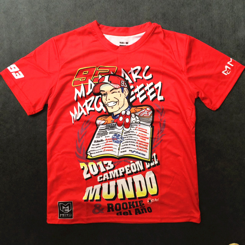 Motorcycle summer riding quick-drying short-sleeved No. 93 Marquis commemorative racing T-shirt breathable riding half-sleeved men