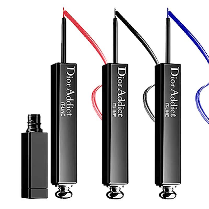DIOR ADDICT迪奥 魅惑眼线液 099# 黑色精准蓝粉色小画笔 持久