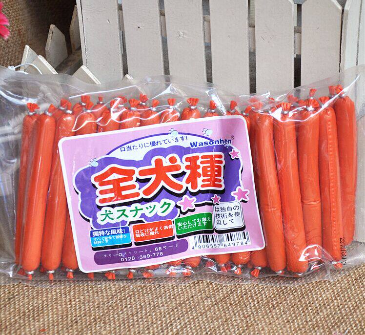 Selected high-quality chicken, beef, fish-flavored shoulder bag, ham, dog sausage, dog sausage, dog training snacks, all dog breeds