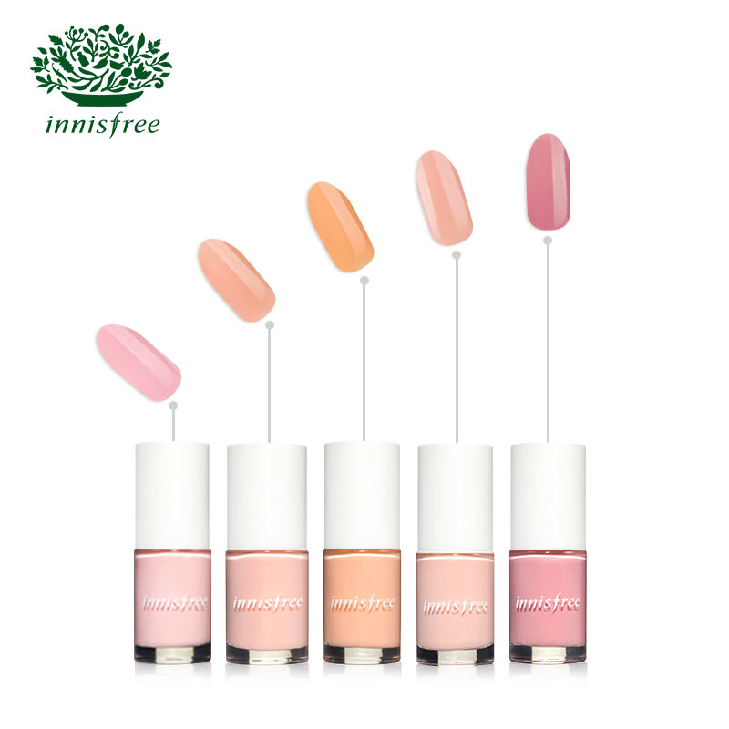 innisfree/悦诗风吟 生机指甲油少女系列 裸色糖果色亮片12色
